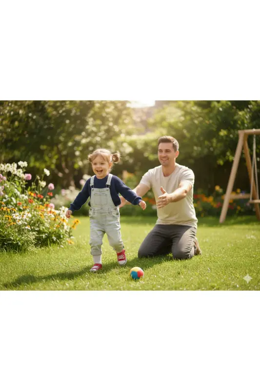 Esnek Bisiklet Yaka Selanik Örgü Unisex Bebek ve Çocuk Kazak - Lacivert - 3