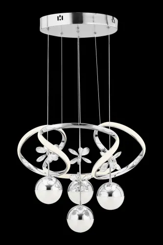 Rodin 3 Renk Gümüş Sarkıt Led Modern Ledli Avize - Lacivert - 6