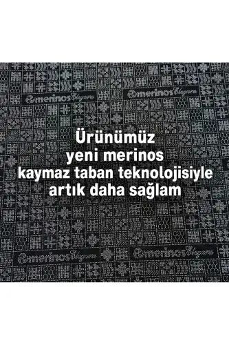 Rölyef Joy Düz Saçakl Kaymaz Taban Kesme Antre Halı Yolluk Krem - Ekru - 9
