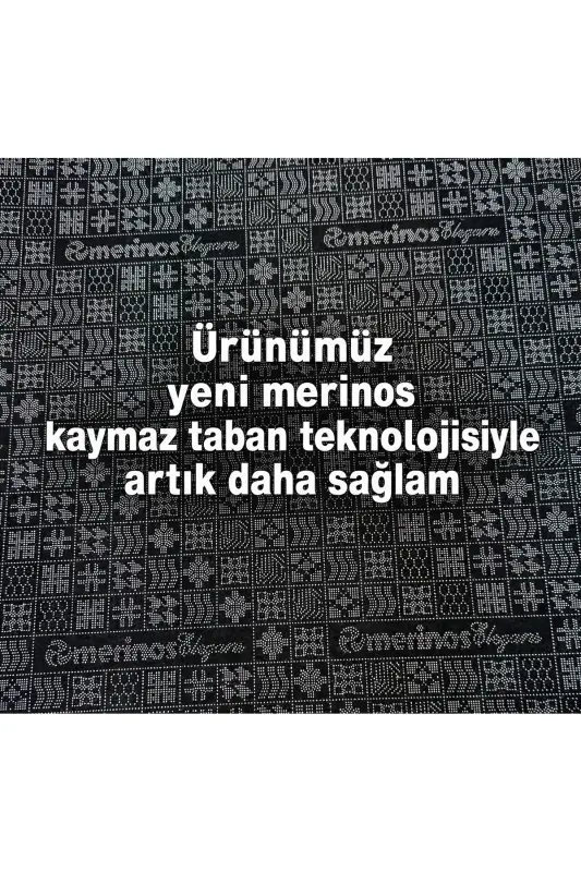 Rölyef Joy Düz Saçakl Kaymaz Taban Kesme Antre Halı Yolluk Krem - Ekru - 9