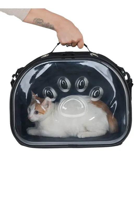 Elips Kedi Taşıma Çantası - siyah - 4