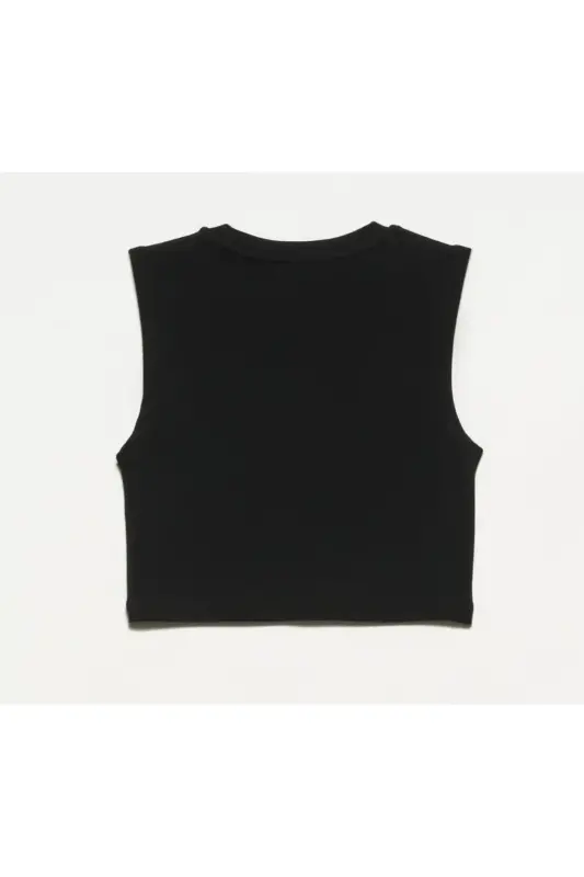 30125 Crop Top Siyah - SİYAH - 7