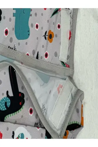 4-7 Yaş Sıvı Geçirmez, Uzun Kollu Çocuk Faaliyet Aktivite Boyama Önlüğü - Anımal-baskı - 5