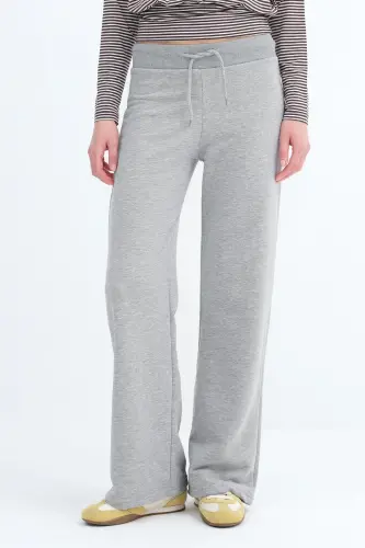Beli Lastikli Eşofman EŞF10308-P10 - Gri Melanj - 11