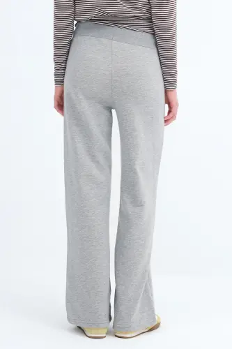 Beli Lastikli Eşofman EŞF10308-P10 - Gri Melanj - 12