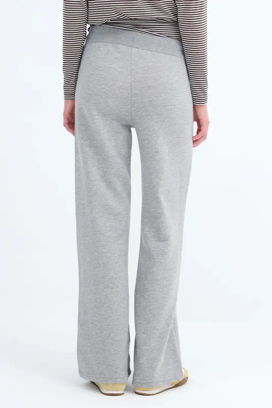 Beli Lastikli Eşofman EŞF10308-P10 - Gri Melanj - 12