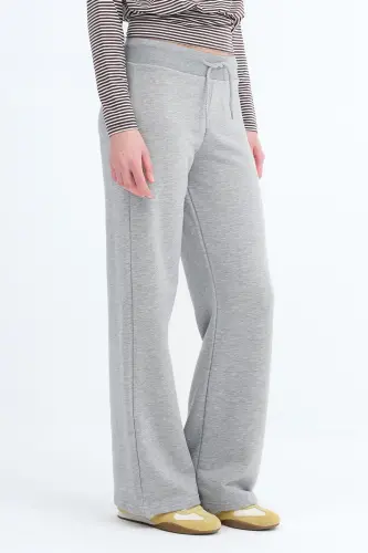 Beli Lastikli Eşofman EŞF10308-P10 - Gri Melanj - ADDAX (1)