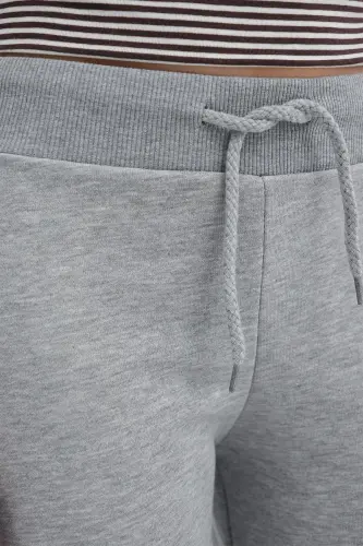 Beli Lastikli Eşofman EŞF10308-P10 - Gri Melanj - 3
