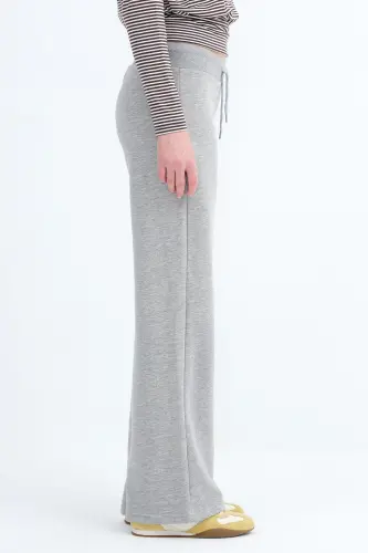 Beli Lastikli Eşofman EŞF10308-P10 - Gri Melanj - 4