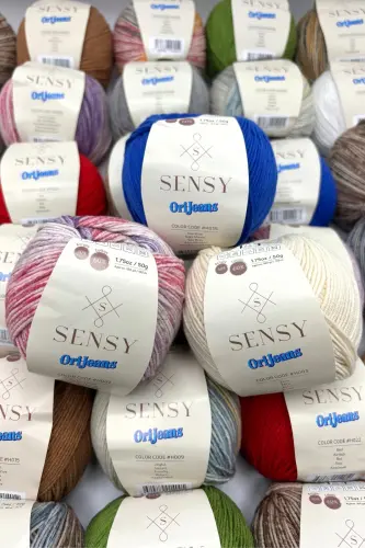 Premium Orijeans Amigurumi Ipliği Punch (PANÇ) Baby Soft Cotton 50 gr Örgü Ipi Ori Jeans Sarı - Sarı - 3