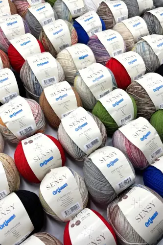 Premium Orijeans Amigurumi Ipliği Punch (PANÇ) Baby Soft Cotton 50 gr Örgü Ipi Ori Jeans Sarı - Sarı - 8
