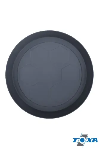 Saksı Tabağı 20cm Yalı Vaha No5 Tabak Antrasit Serinova Saksısı Altlığı 5 Numara Plastik Altlık - 20cm Gri - 4