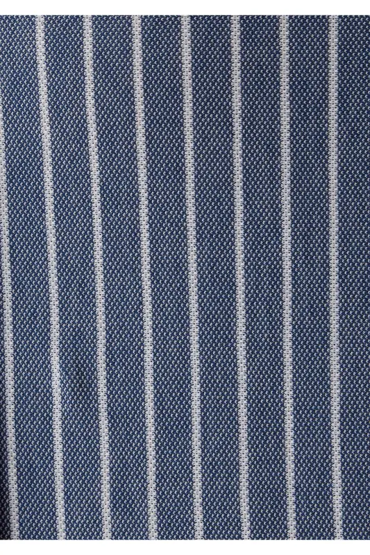Çizgili Gömlek Slim Fit / Dar Kesim 0211404-91333 - Mavi-91333 - 7