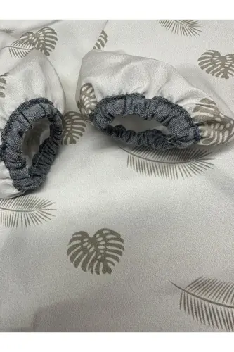 4-7 Yaş Sıvı Geçirmez, Yaprak Desenli Uzun Kollu Çocuk Faaliyet Aktivite Önlüğü. - Yaprak-baskılı - 3