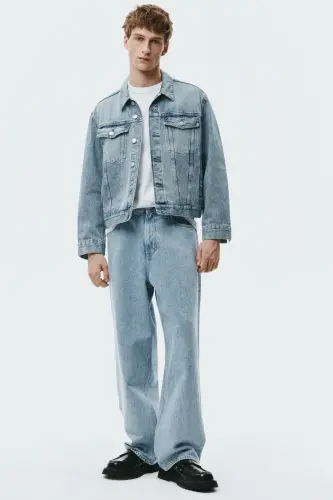 Baggy Jeans - Açık kot mavisi 