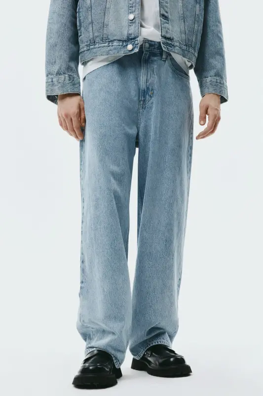 Baggy Jeans - Açık kot mavisi - 2