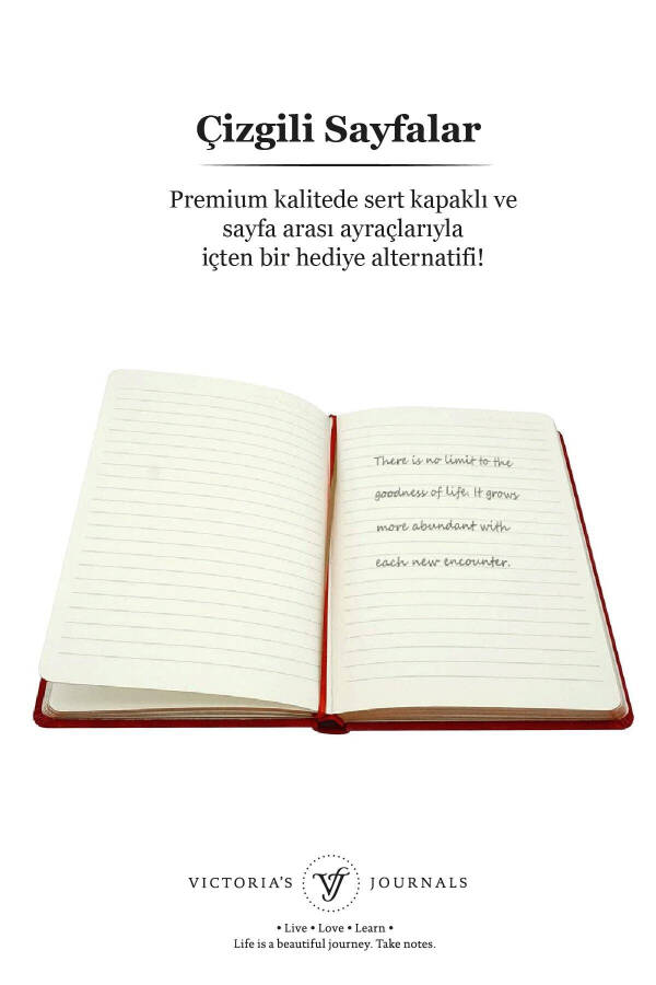 14x20 çizgili kırmızı defter - 3