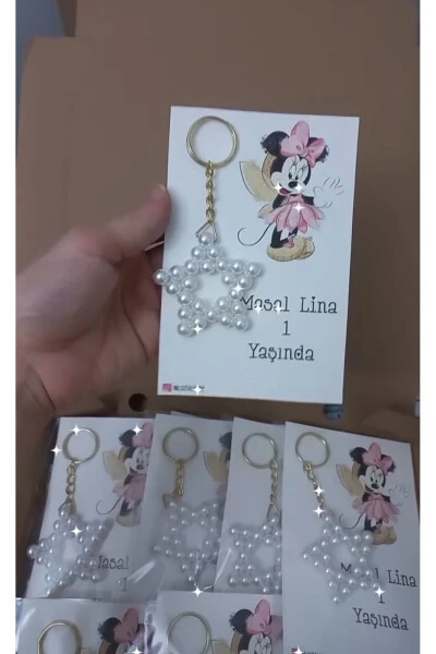 15 dona Marvarid Yulduz Kalitlik - Shaxsiylashtirilgan Karta - Tug'ilgan Kun - Yangi Tug'ilgan - Mavlid - Sunnat Sovg'a - Modazone