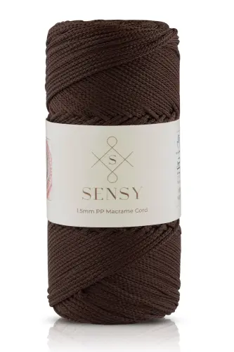 1.5 Mm - 100 gr Polyester Macrame Rope Brown 150 M Polyester Macrame Rope Placemat Rope and Bag Rope-Brown 