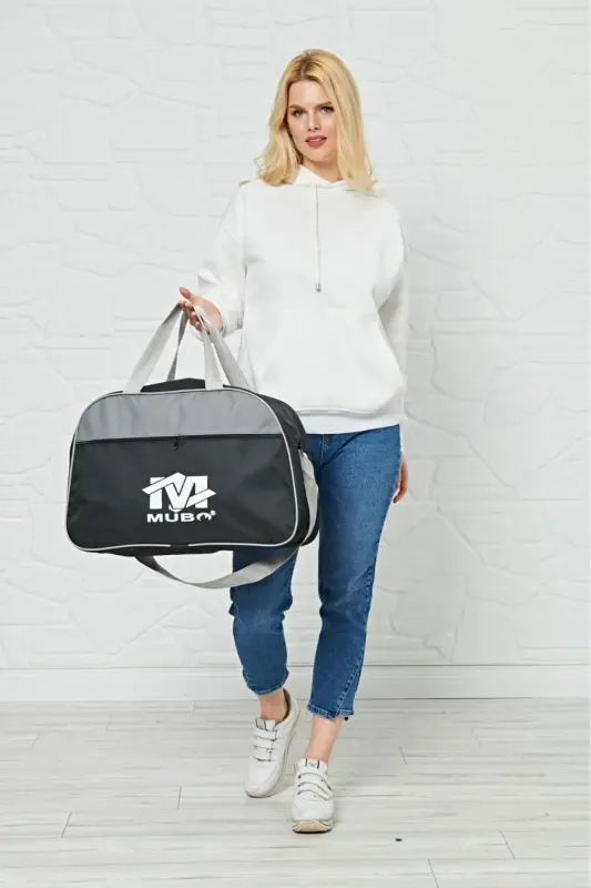 Unisex Seyahat Ve Spor Çantası - gri - 2