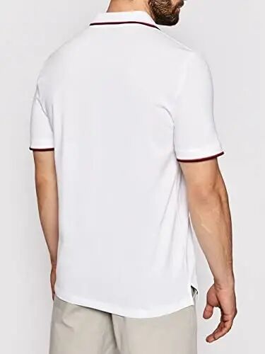 Armani Exchange Mens Slim Fit Cotton Pique Tipped Polo - 3