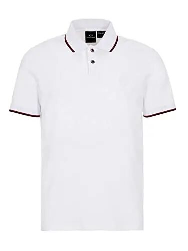 Armani Exchange Mens Slim Fit Cotton Pique Tipped Polo - 4
