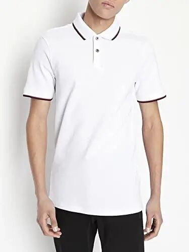 Armani Exchange Mens Slim Fit Cotton Pique Tipped Polo - 6
