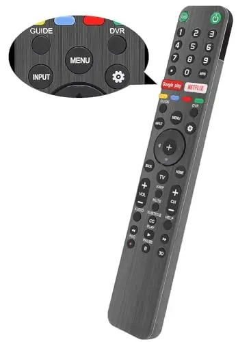 Gvirtue RMF-TX500U Universal Remote Control for Sony Smart TV Remote, for All Sony Bravia LED OLED LCD 4K UHD HDTV HDR Android TV 