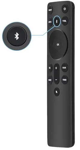 Gvirtue New Replacement Remote for Vizio 5.1/2.1 Home Theater Sound Bar, Remote for Vizio M/V/P Series Home Audio Sound System 