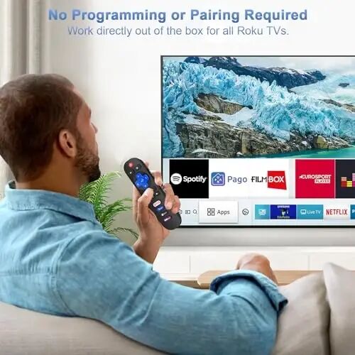 (2-Pack) for Onn-Roku-TV-Remote,for TCL-Roku-TV-Remote,for Hisense Roku/Sharp Roku/Insignia Roku Smart TVs (Only for Roku TV) - 4