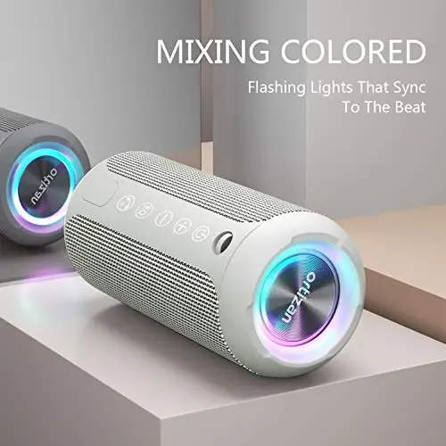 Ortizan Portable Bluetooth Speaker, IPX7 Waterproof Wireless Speaker with 24W Loud Stereo Sound, Outdoor Speakers with Bluetooth 5.0, 30H Playtime,66ft Bluetooth Range, Dual Pairing for Home - ORTIZAN (1)