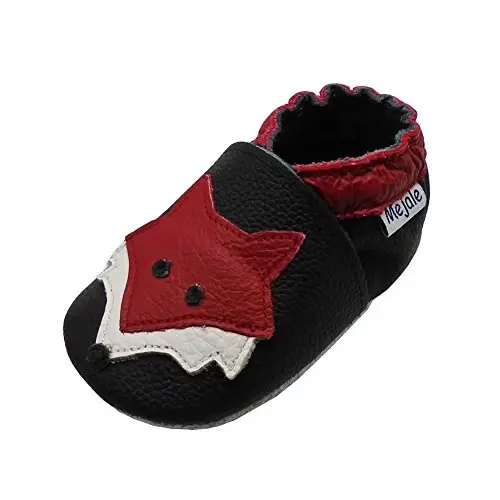Mejale Baby Shoes Soft Sole Leather Moccasins Cartoon Butterfly Infant Toddler First Walker Slippers 