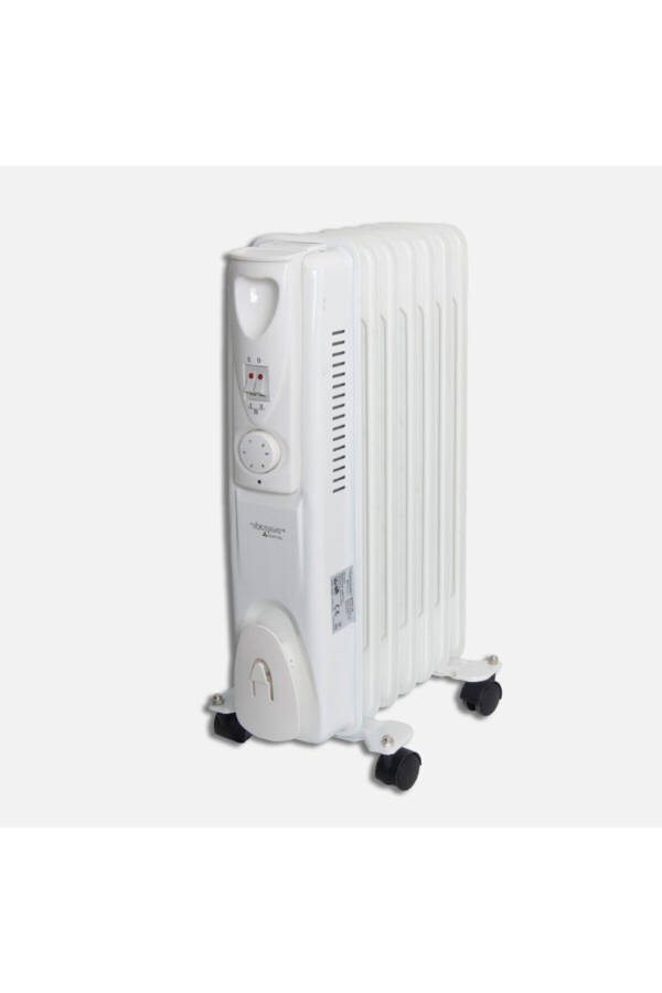 1500w 7 Fin Oil Radiator Electric Heater with Convection Like a Radiator Burning - 1