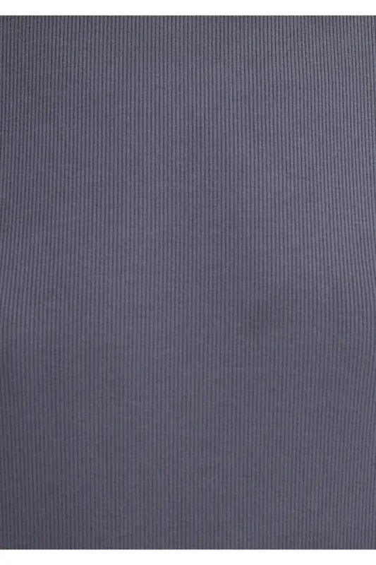Antrasit (TENCEL™) Modal Karışımlı Basic Tişört Slim Fit / Dar Kesim 1612904-83620 - Gri - 7