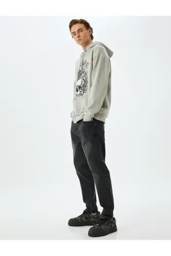 Tapered Fit Jean Pantolon - Joe Jean - Siyah - 7
