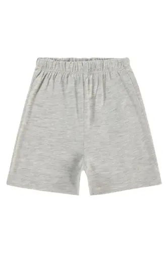 Yandan Dikişli 6-18 Ay Unisex Şort - Gri 18-24 Ay - Karmelanj 