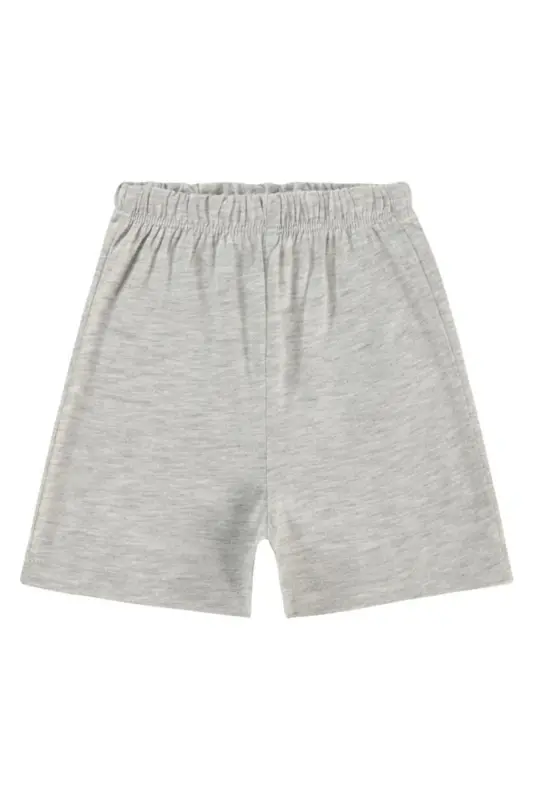 Yandan Dikişli 6-18 Ay Unisex Şort - Gri 18-24 Ay - Karmelanj - 1