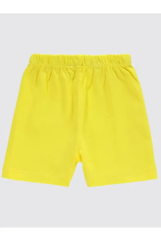 Yandan Dikişli 6-18 Ay Unisex Şort - Sarı 6-9 Ay - Sarı - 2