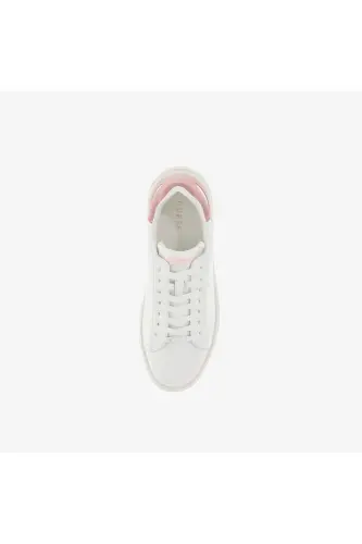 Elbina Leather Kadın Beyaz Sneaker - Pembe - 6