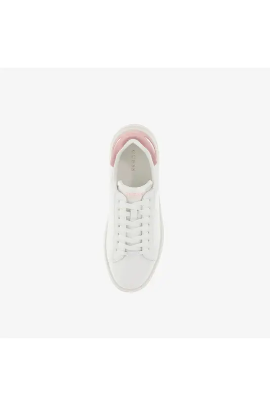 Elbina Leather Kadın Beyaz Sneaker - Pembe - 6