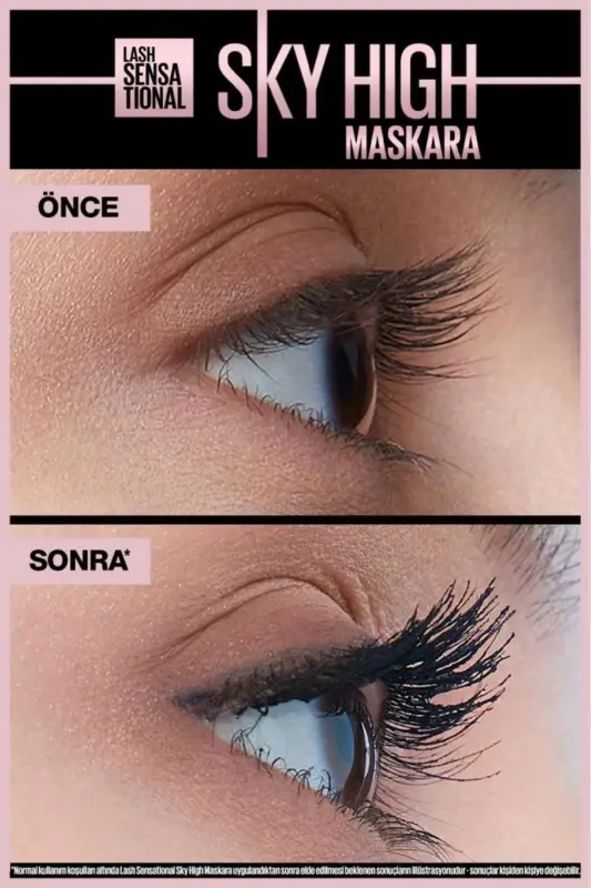 Lash Sensational Sky High Suya Dayanıklı Waterproof Maskara - Sky High Siyah - 2
