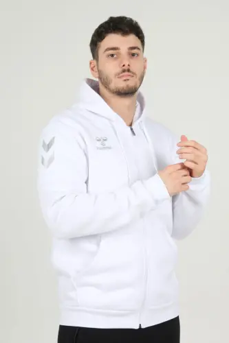 Armin Pamuklu Kamp Eşofman Üstü - Beyaz 
