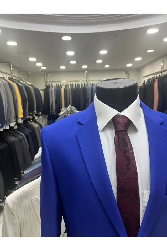 Blazer Metal Düğme Erkek Ceket - PARLEMENT - 6
