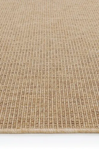Milano Bej Rengi Hasır Jüt Görünümlü Rustik Dokuma Leke Tutmaz Salon Oturma Odası Ev Balkon Halısı - Krem 33 - 7