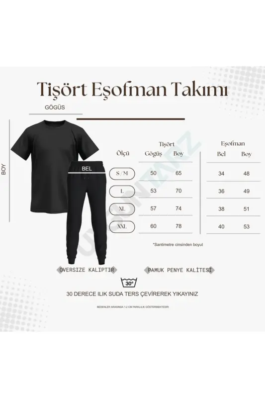 Unisex Butterfly Song Baskılı 2'li Eşofman Takımı - Laci̇vert - 3