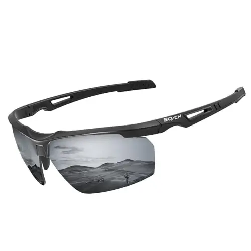 SCVCN Photochromic or Polarized Sport Sunglasses Cycling Clear Glasses Men Women UV400 Protection MTB BMX Fishing Running S86 - 1
