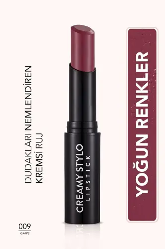 Yarı Parlak Stick Ruj- Creamy Stylo Lipstick -009 Grape- 8682536013697 - 009 GRAPE 