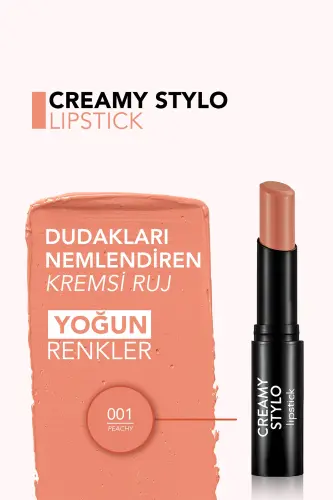 Yarı Parlak Stick Ruj- Creamy Stylo Lipstick -002 Blushy -8682536013628 - 002 BLUSHY - 4