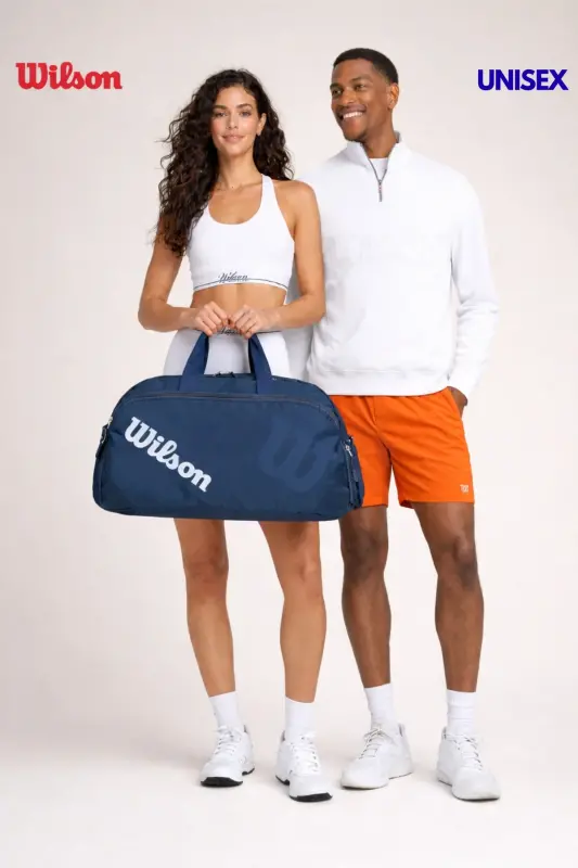 Lisanslı Unisex Su Geçirmez Gym Fitness Spor ve Seyahat Çantası El Valizi - Lacivert Renk - 6
