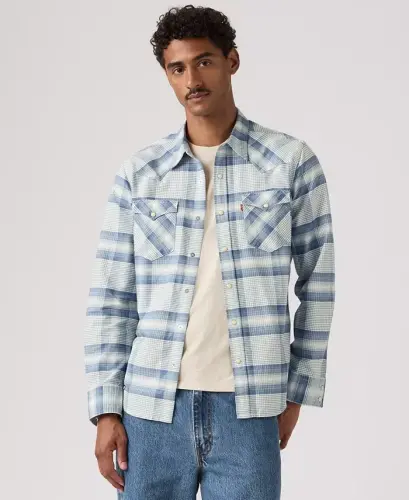 Men's Classic-Fit Western Shirt - Allure Plaid 